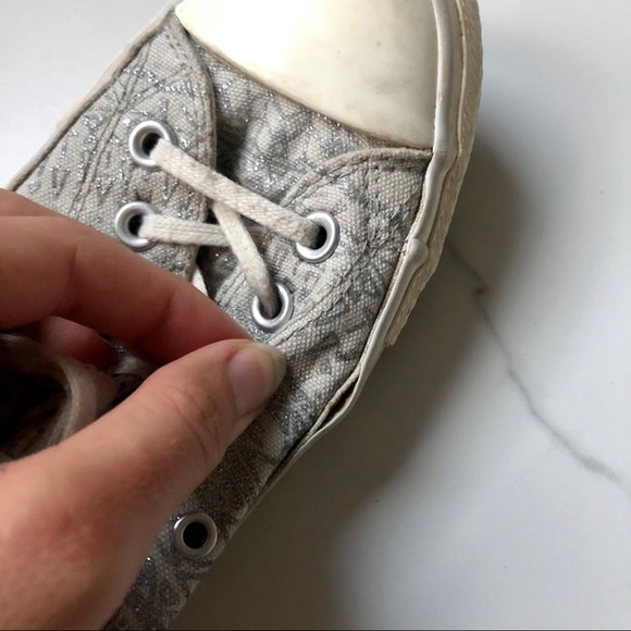 Converse All Star Gray Silver Print - Picture 7 of 10